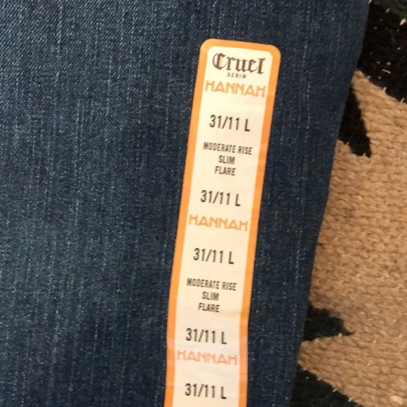 Bareback flare jeans cruel girl new wide leg - Picture 2 of 6